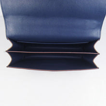 Load image into Gallery viewer, Hermes Calf Leather Message Bag H020 Dark Blue Golden