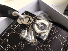 Load image into Gallery viewer, Dior Mini Lady Dior Satin With Rhinestones Bag With Chain