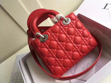 Load image into Gallery viewer, Dior My Lady Dior Bag In Red Lambskin