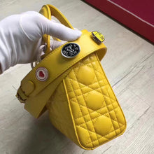Load image into Gallery viewer, Dior My Lady Dior Bag In Yellow Lambskin