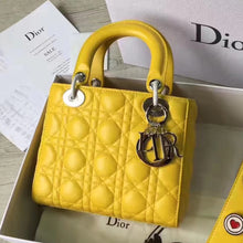 Load image into Gallery viewer, Dior My Lady Dior Bag In Yellow Lambskin