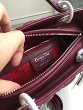 Load image into Gallery viewer, Dior Medium Lady Dior Bag In Bordeaux Lambskin