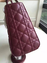 Load image into Gallery viewer, Dior Medium Lady Dior Bag In Bordeaux Lambskin