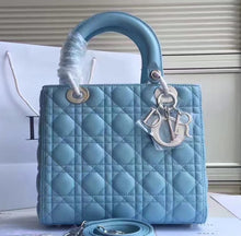 Load image into Gallery viewer, Dior Medium Lady Dior Bag In Celeste Lambskin