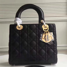 Load image into Gallery viewer, Dior Medium Lady Dior Bag In Black Lambskin