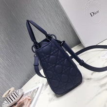 Load image into Gallery viewer, Dior Medium Lady Dior Bag In Indigo Blue Ultra Matte Calfskin