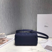 Load image into Gallery viewer, Dior Medium Lady Dior Bag In Indigo Blue Ultra Matte Calfskin