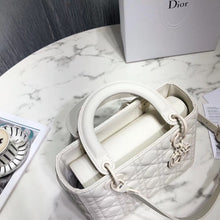 Load image into Gallery viewer, Dior Medium Lady Dior Bag In White Ultra Matte Calfskin
