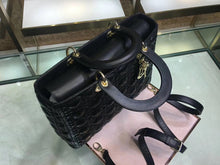 Load image into Gallery viewer, Dior Large Lady Dior Bag In Black Cannage Lambskin