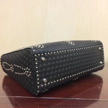 Load image into Gallery viewer, Dior Large Lady Dior Bag In Black Studded Calfskin