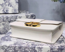 Load image into Gallery viewer, Dior 30 Montaigne Shoulder Bag In White Calfskin