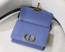 Load image into Gallery viewer, Dior 30 Montaigne Bag In Denim Blue Grained Calfskin