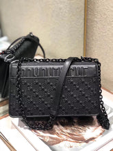 Load image into Gallery viewer, Dior 30 Montaigne Chain Bag In Black Braided Lambskin