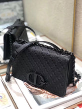 Load image into Gallery viewer, Dior 30 Montaigne Chain Bag In Black Braided Lambskin