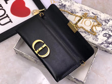 Load image into Gallery viewer, Dior 30 Montaigne Clutch Bag In Black Lambskin
