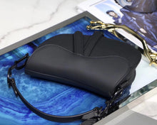 Load image into Gallery viewer, Dior Mini Saddle Bag In Black Ultra Matte Leather
