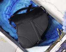 Load image into Gallery viewer, Dior Mini Saddle Bag In Black Ultra Matte Leather