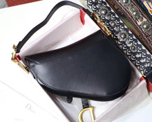 Load image into Gallery viewer, Dior Saddle Bag In Black Calfskin