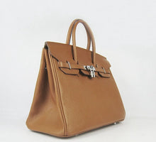 Load image into Gallery viewer, Hermes Birkin 35cm Togo Leather Handbags Light Coffee Silver