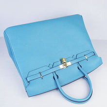 Load image into Gallery viewer, Hermes Birkin 35cm Togo Leather Handbags 6099 Light Blue Golden
