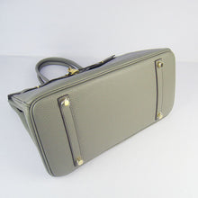 Load image into Gallery viewer, Hermes Birkin 30cm Togo Leather Handbags Dark Grey Golden