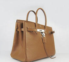 Load image into Gallery viewer, Hermes Birkin 35cm Togo Leather Handbags Light Coffee Silver