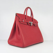 Load image into Gallery viewer, Hermes Birkin 35CM Togo Leather Handbags 6099 red silver