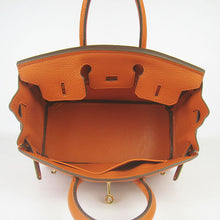 Load image into Gallery viewer, Hermes Birkin 25cm Handbag 6068 orange golden