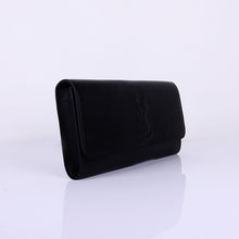 Load image into Gallery viewer, Yves Saint Laurent Lady Lambskin Leather Purse Black 39321