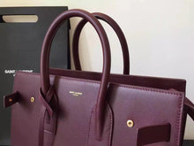 Load image into Gallery viewer, Yves Saint Laurent Small Sac De Jour Bag In Burgundy Leather
