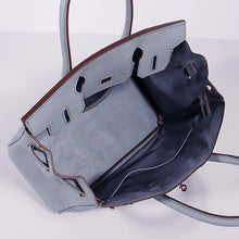 Load image into Gallery viewer, Hermes 30cm Birkin Bag Togo Leather With Strap Blue Lin Gold
