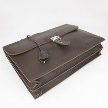 Load image into Gallery viewer, Hermes Briefcases 2813 Unisex Briefcase Coffee
