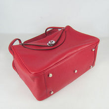 Load image into Gallery viewer, Hermes Lindy 34cm Handbag 6208 Red Silver