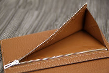 Load image into Gallery viewer, Hermes Bearn Gusset Wallet In Brown Leather