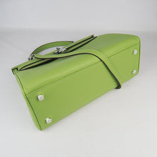 Load image into Gallery viewer, Hermes Kelly 35cm Togo Leather Handbag Green/Silver