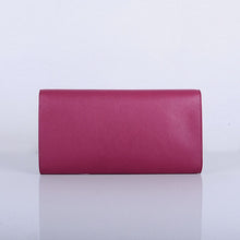 Load image into Gallery viewer, Yves Saint Laurent Lady Lambskin Leather Purse Rose Red 39321
