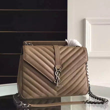 Load image into Gallery viewer, Yves Saint Laurent Medium Monogram College Bag in Havane Goatskin