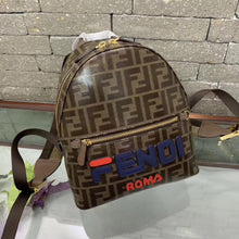 Load image into Gallery viewer, Fendi Brown Glazed Fabric Mini Backpack
