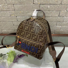 Load image into Gallery viewer, Fendi Brown Glazed Fabric Mini Backpack