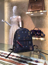 Load image into Gallery viewer, Fendi Black Nylon Slim Backpack