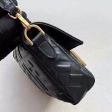 Load image into Gallery viewer, Fendi Black FF Motif Mini Baguette Bag