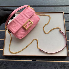 Load image into Gallery viewer, Fendi Pink FF Motif Mini Baguette Bag