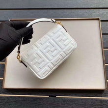 Load image into Gallery viewer, Fendi White FF Motif Mini Baguette Bag