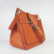 Load image into Gallery viewer, Hermes Leather Shoulder bag H6508 orange silver