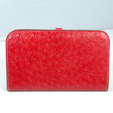 Load image into Gallery viewer, Hermes Wallet H001 Ladies Ostrich Skin Red