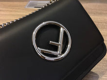 Load image into Gallery viewer, Fendi Small Kan I F Bag In Black Calfskin