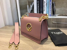 Load image into Gallery viewer, Fendi Kan I F Shoulder Bag In Pink Calfskin