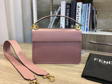Load image into Gallery viewer, Fendi Kan I F Shoulder Bag In Pink Calfskin
