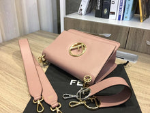 Load image into Gallery viewer, Fendi Kan I F Shoulder Bag In Pink Calfskin