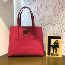 Load image into Gallery viewer, Fendi Cherry Kan I F Logo Shopper Bag